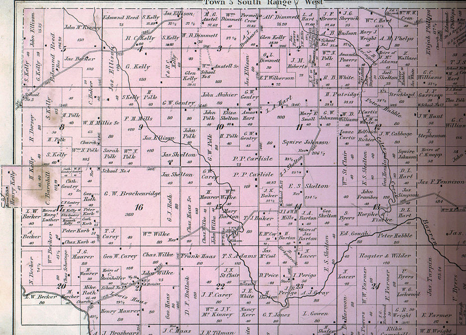 1880 Maps Of Warrick County