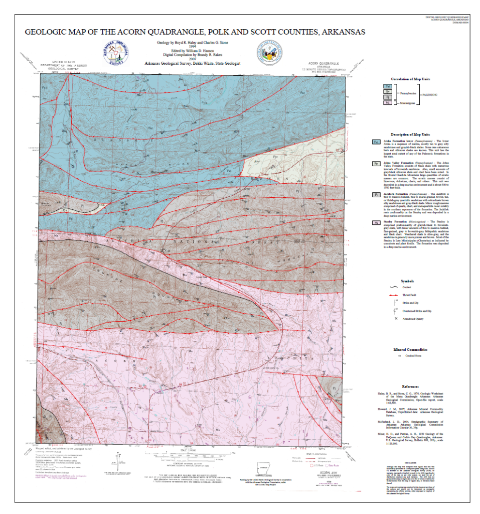 Arkansas Geological Survey Maps Arkansas GIS Office