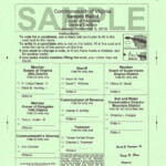 Ballot Sample 4 Alleghany County Virginia