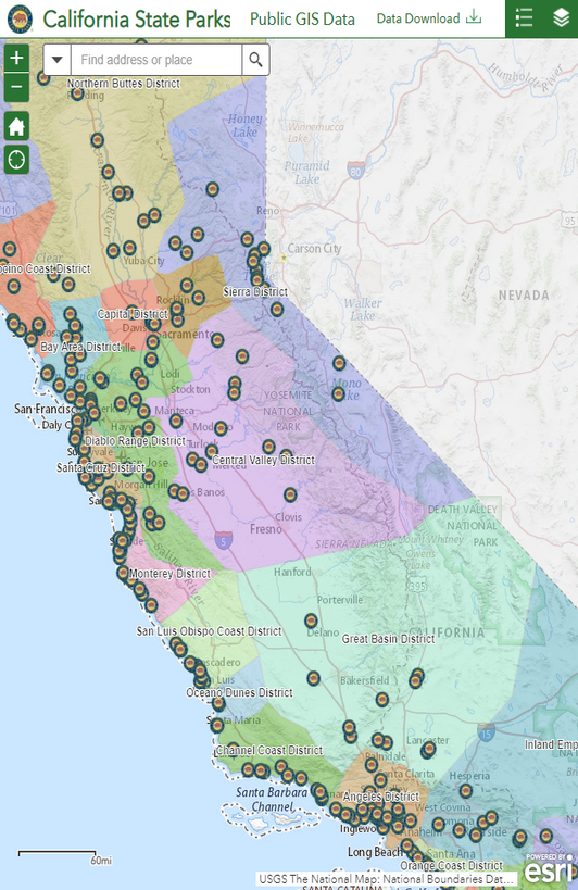 California State Parks GIS Data Maps