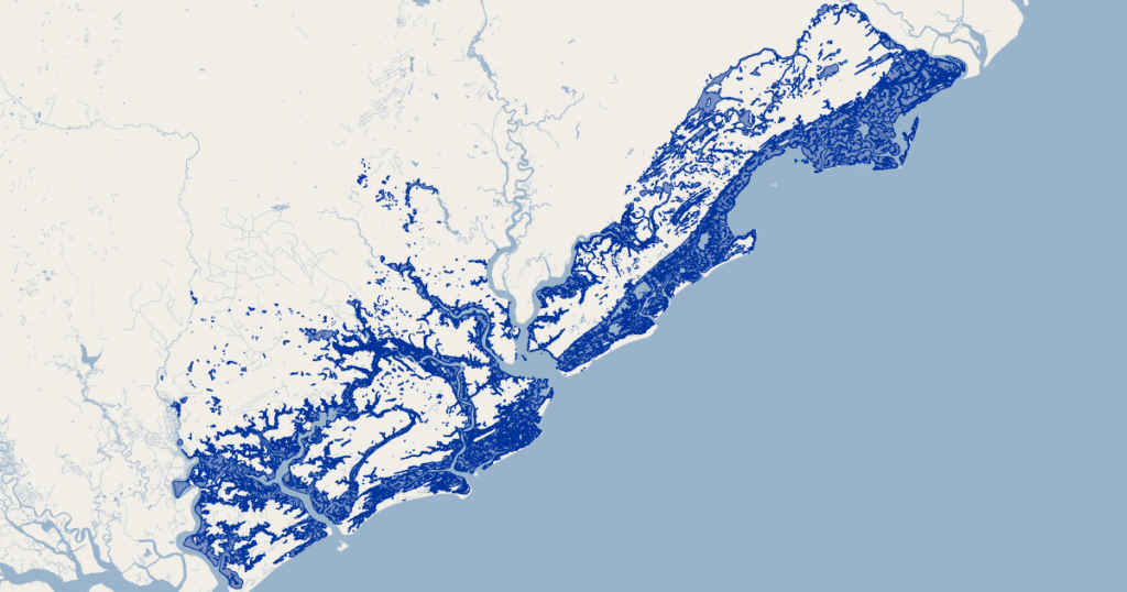 Charleston County SC Marsh GIS Map Data Charleston County South 