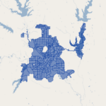 City Of Dallas Texas Census Tracts 2010 GIS Map Data City Of