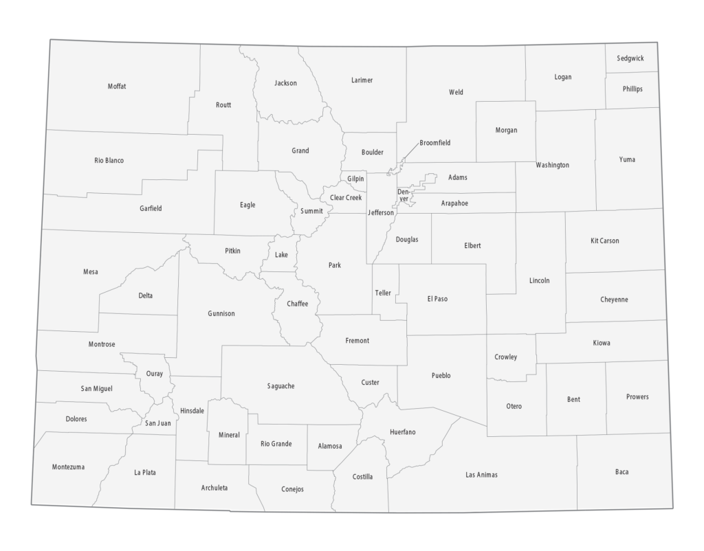 Colorado County Map GIS Geography