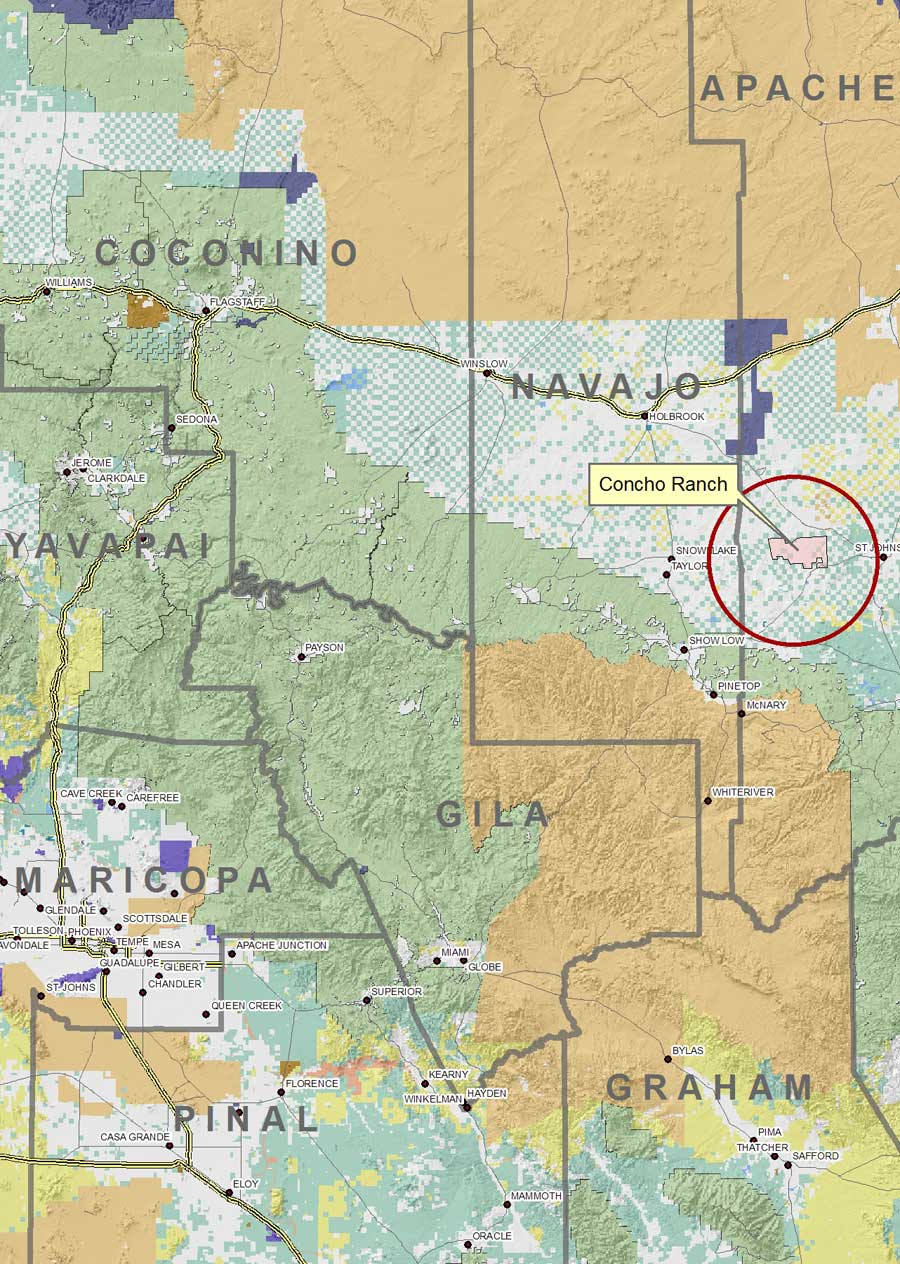 Concho Ranch Apache County Arizona Headquarters West Ltd 