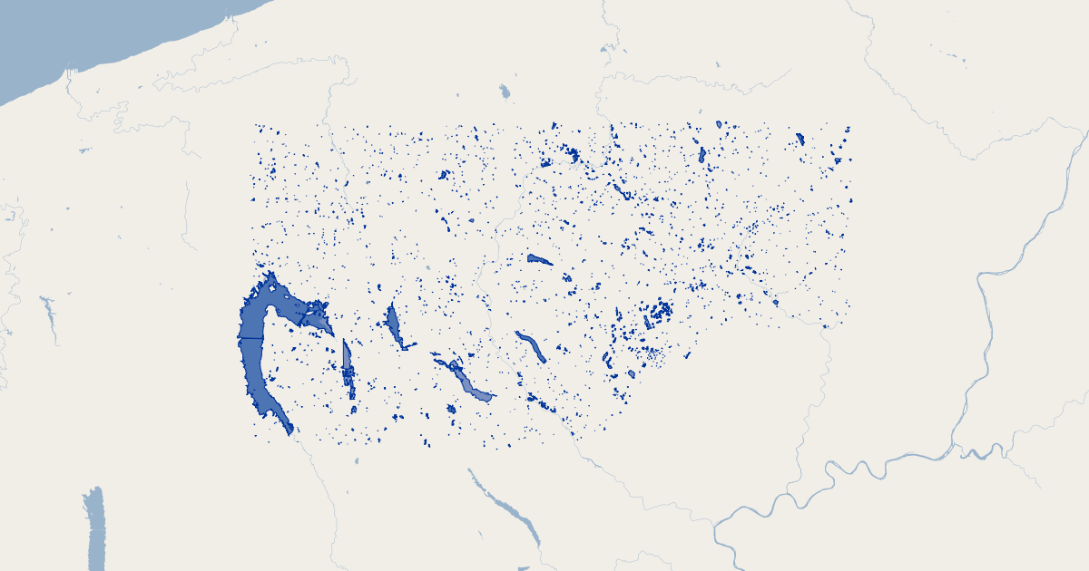 Crawford County PA Lakes GIS Map Data Crawford County