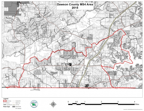 DAWSON COUNTY MS4 AREA MAP Dawson County Georgia