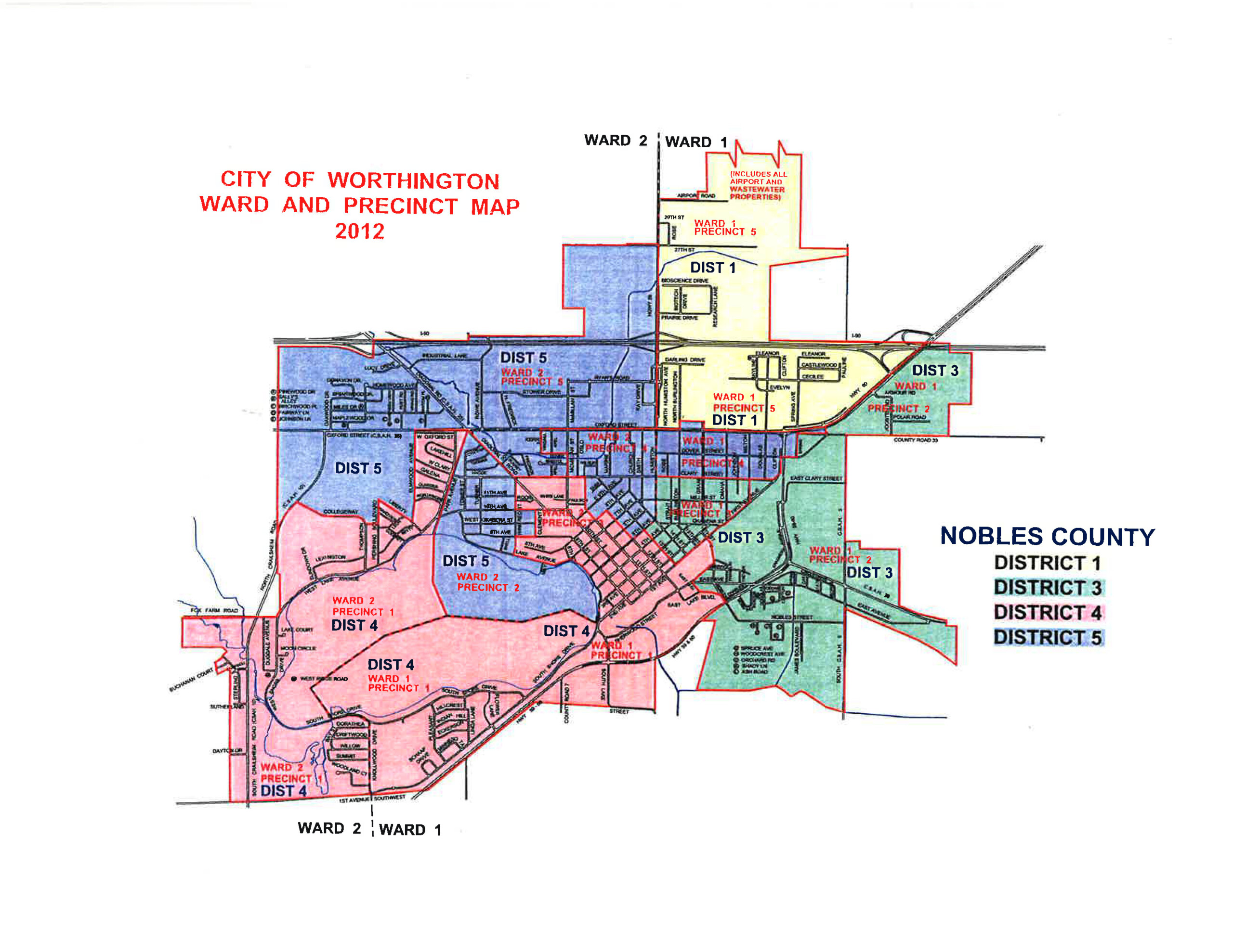 District Maps Nobles County Minnesota