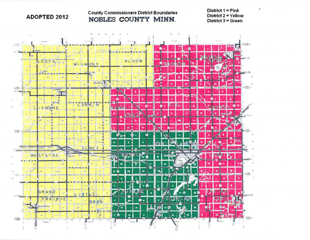 District Maps Nobles County Minnesota