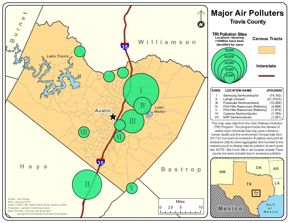 Environmental Racism In Travis County TX Story Map John Ehlen