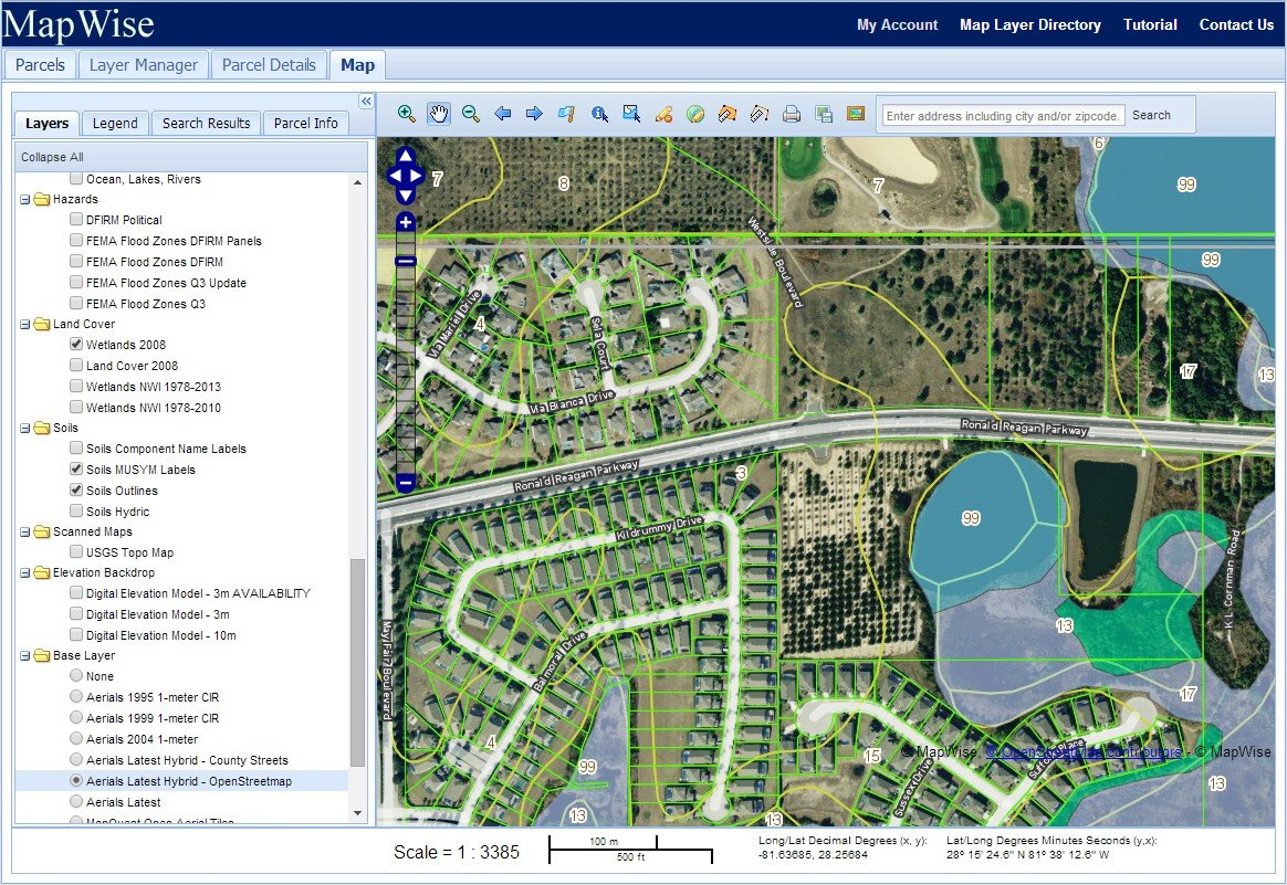 Florida GIS Mapping System For Real Estate Professionals