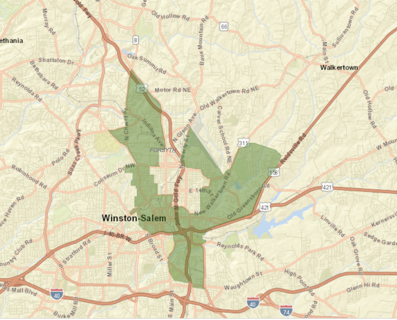 Forsyth County School District Map Maping Resources