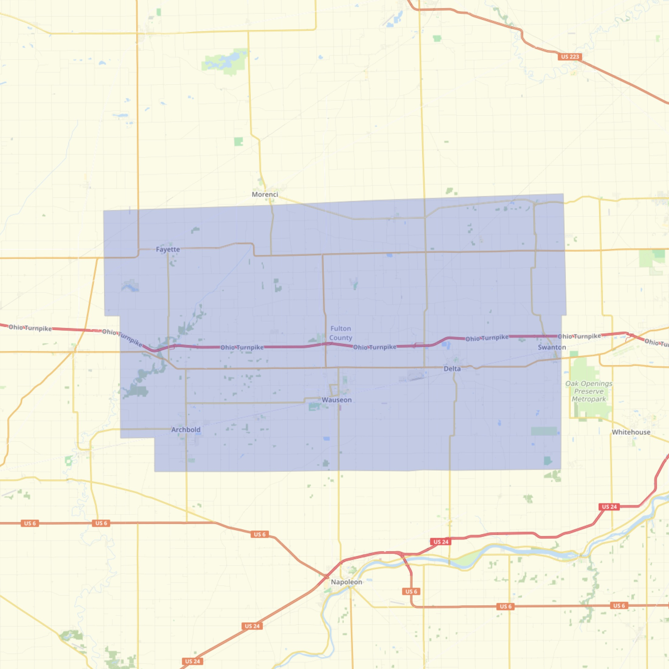 Fulton County Zip Code Map