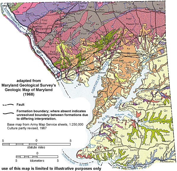 Geologic Maps Of Maryland Cecil County