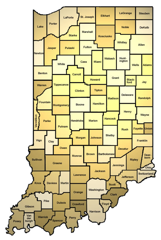 IFA Project Locations By County