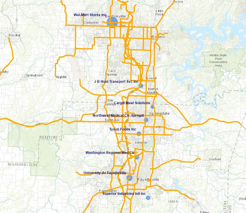 Interactive GIS Maps Northwest Arkansas Regional Planning Commission