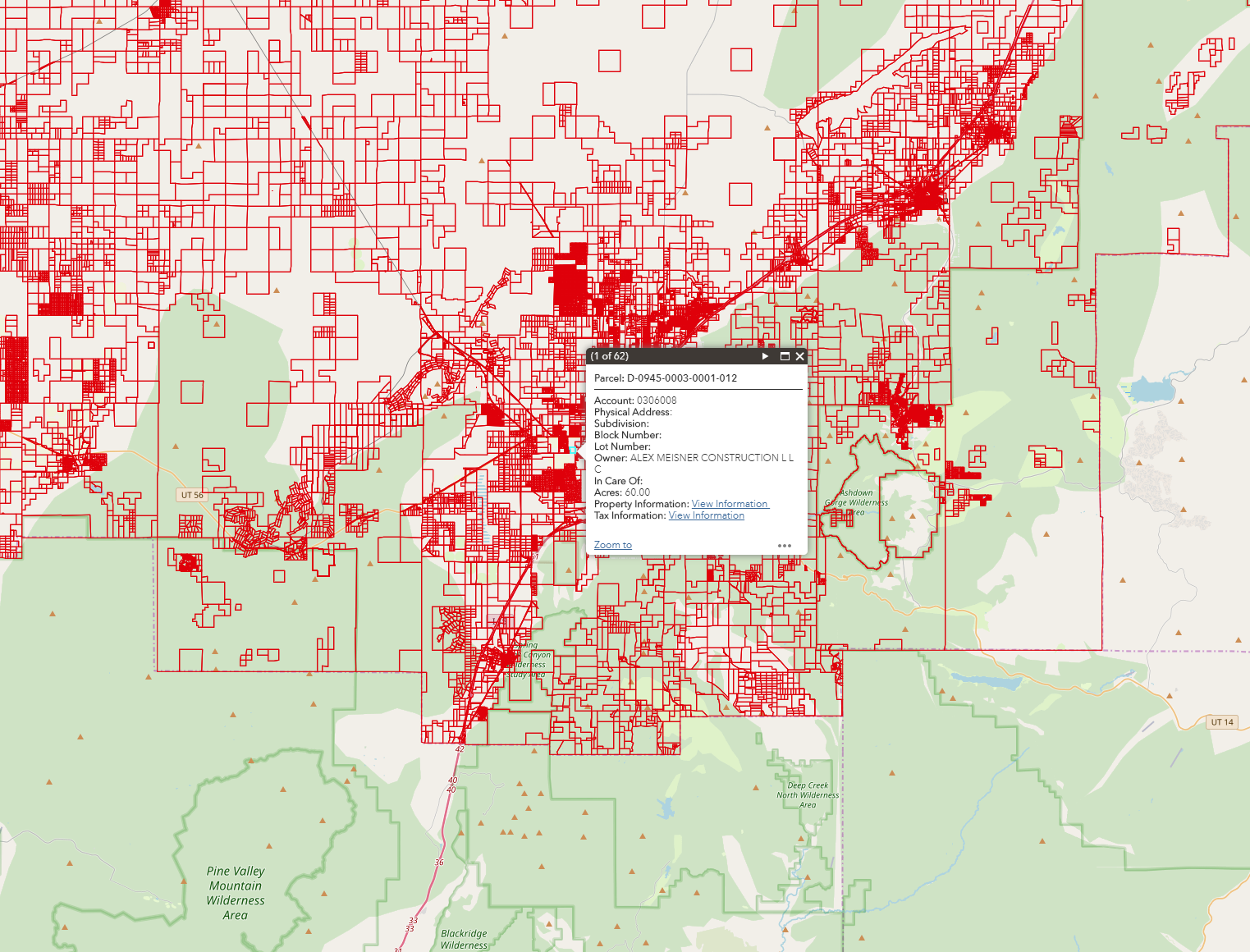 Iron County Parcels Sunrise Engineering