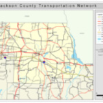 Jackson County Road Network Color 2009