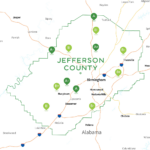 Jefferson County Alabama Tax Maps Cities And Towns Map