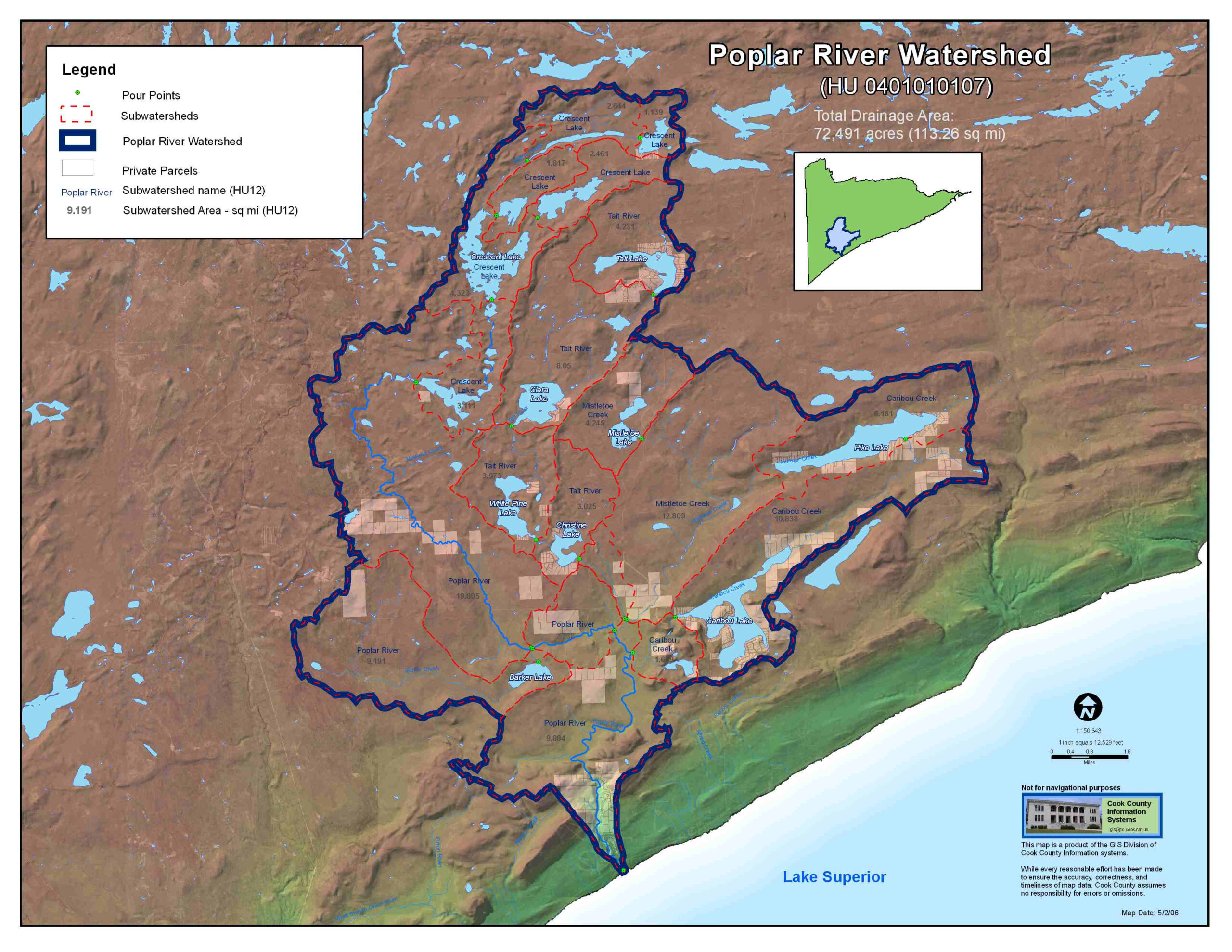 LakeSuperiorStreams Poplar River Maps