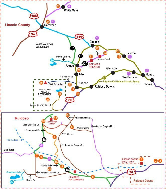 Lincoln County New Mexico Map Maping Resources