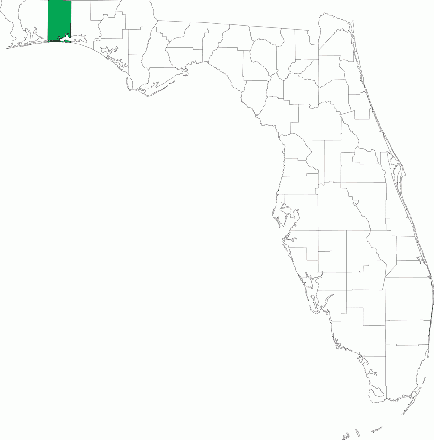 Locater Map Of Okaloosa County 2008