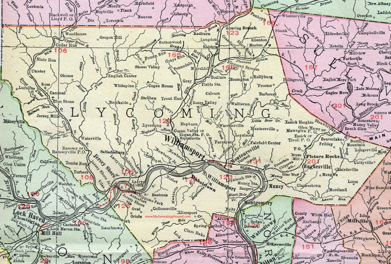 Lycoming County Maps