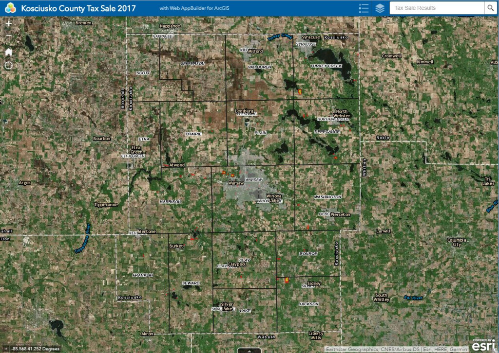 Map Library Kosciusko County IN