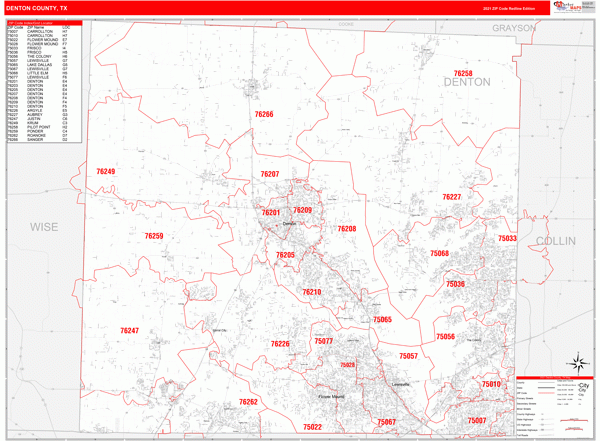 Map Of Denton County Lines