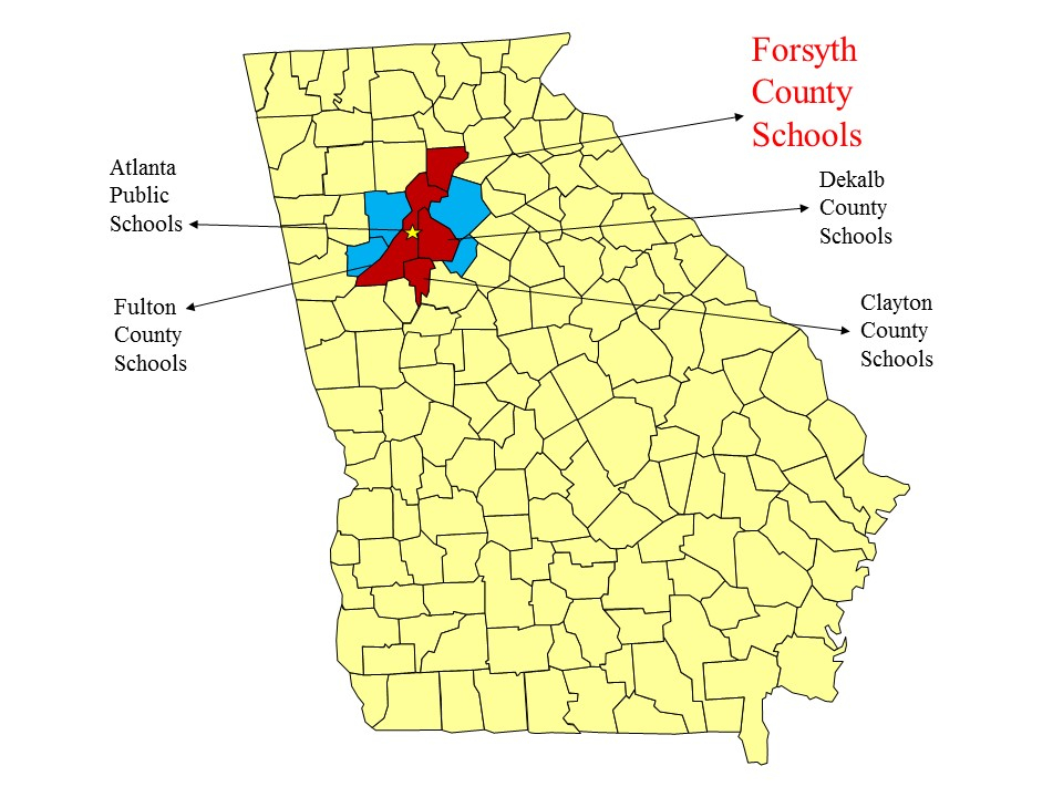 Map Of Forsyth County Ga Maps For You