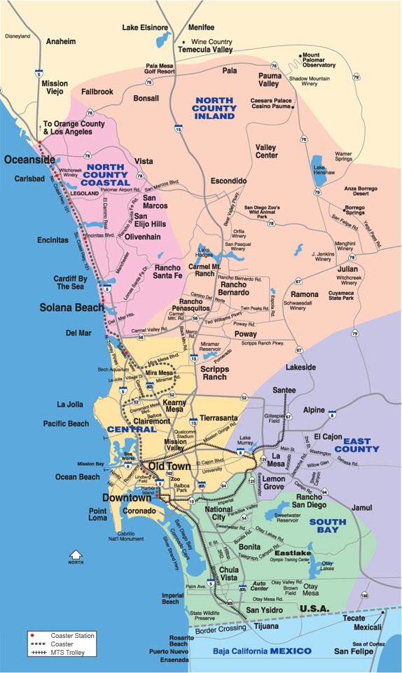 Map Tours Featuring 48 Neighborhoods Throughout San Diego