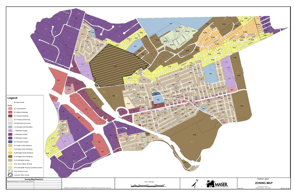 Master Plan Reexamination Report Zoning Map Maser Consulting PA