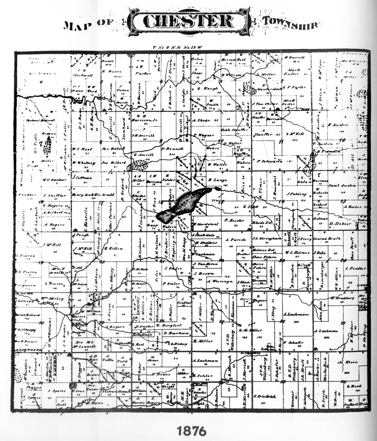 Old Plat Maps 1864 1876 1897 1955 And 1965 66 Chester Township