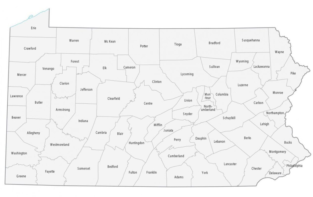 Pennsylvania County Map GIS Geography