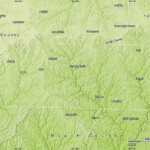 Physical Map Of Douglas County