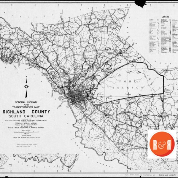 RICHLAND COUNTY Old SCDOT MAPS Richland County