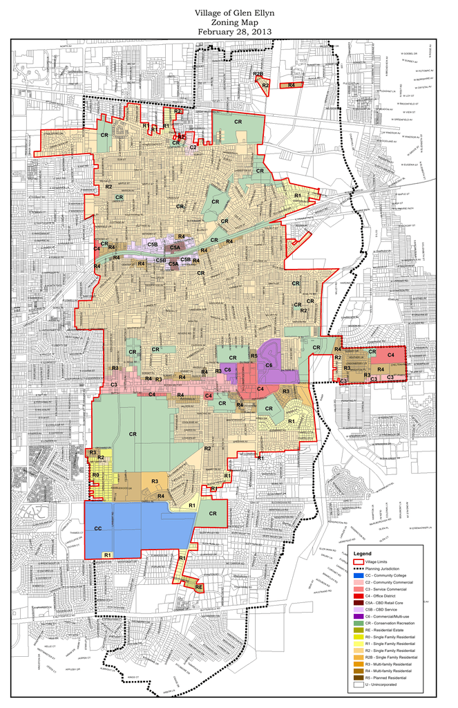 San Bernardino Zoning Map