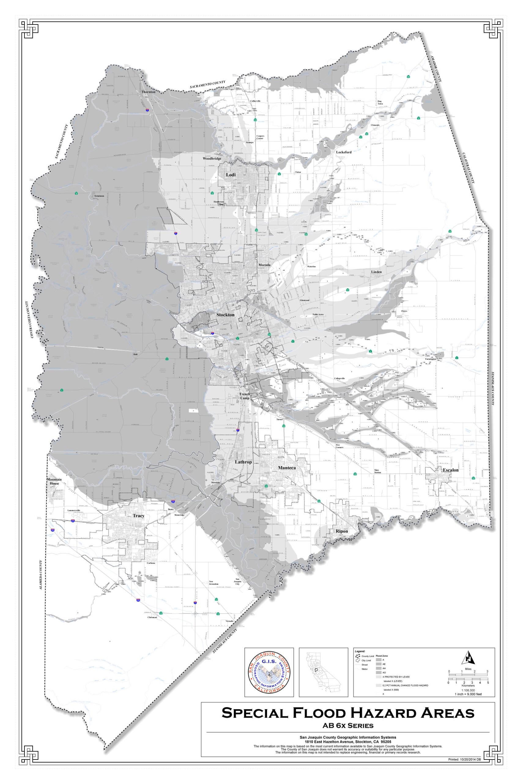 San Joaquin County GIS Map Server Natural Hazard Disclosure Information