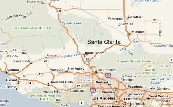 Santa Clarita California Map