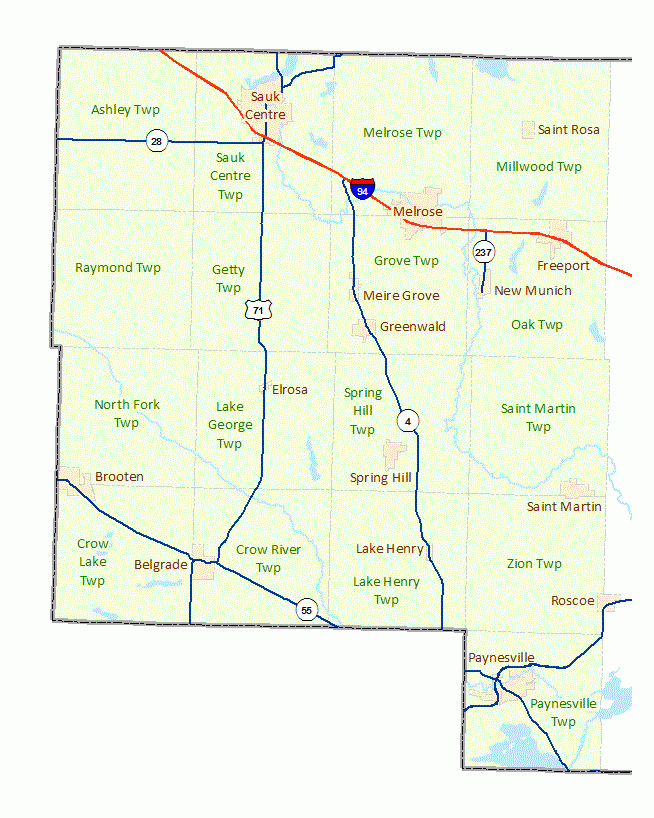 Stearns County Maps