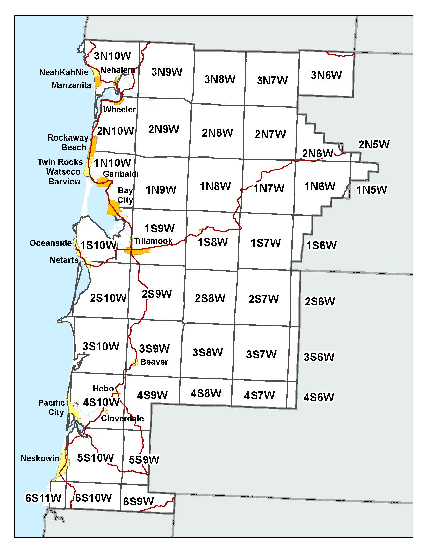 Tax Maps Tillamook County OR