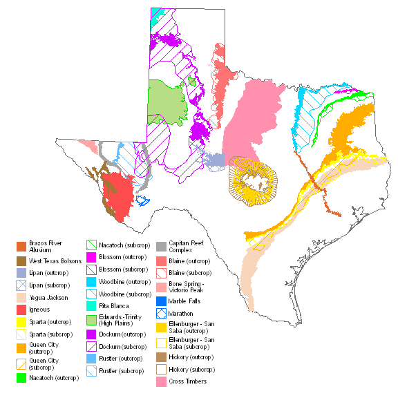 Texas Aquifers Texas Water Development Board