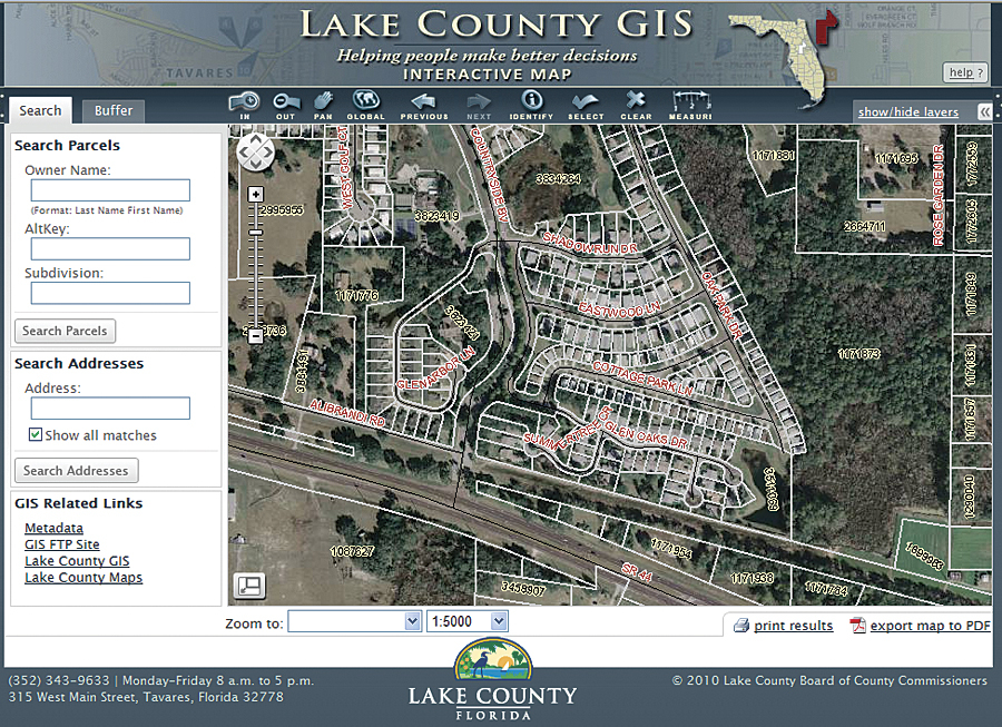 The Sun Shines On Lake County s Public Parcel Viewer ArcNews Online