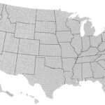 US County Map Of The United States GIS Geography