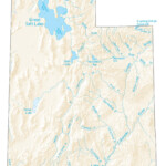 Utah Lakes And Rivers Map GIS Geography