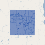 Waukesha County Wisconsin Supervisory Districts GIS Map Data